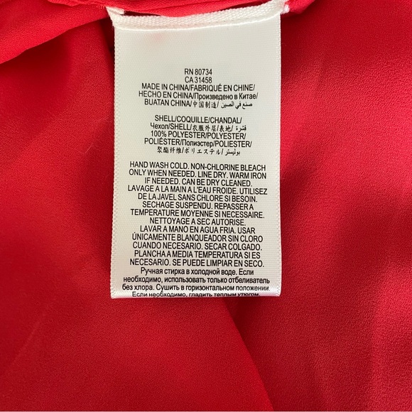 BCBGmaxazria juliya multi-strap layered top poppy size Medium New - Picture 14 of 16